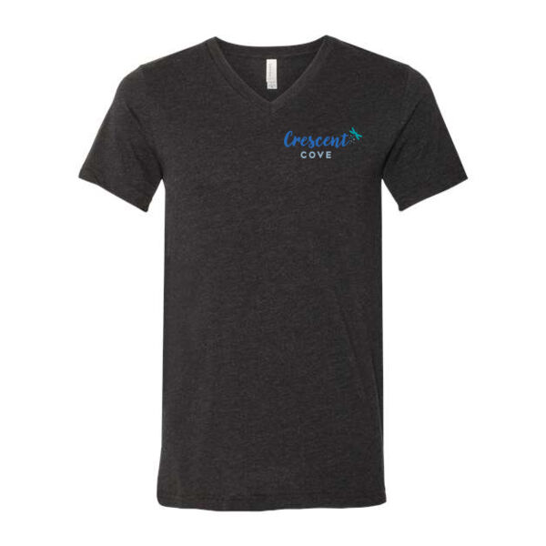 Bella+Canvas Unisex Heather CVC V-Neck Tee - Screen Print & Printed Logos Thumbnail