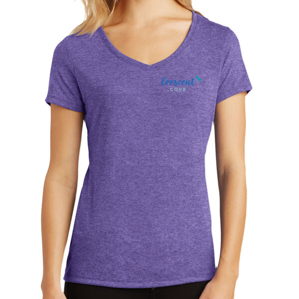 District Women's Perfect Tri V-Neck Tee - Screen Print & Printed Logos Thumbnail