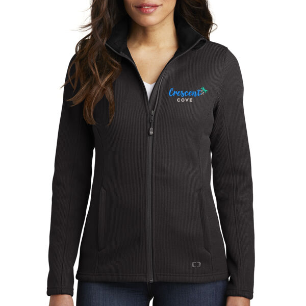 OGIO ® Ladies Grit Fleece Jacket - Embroidered Logo Thumbnail