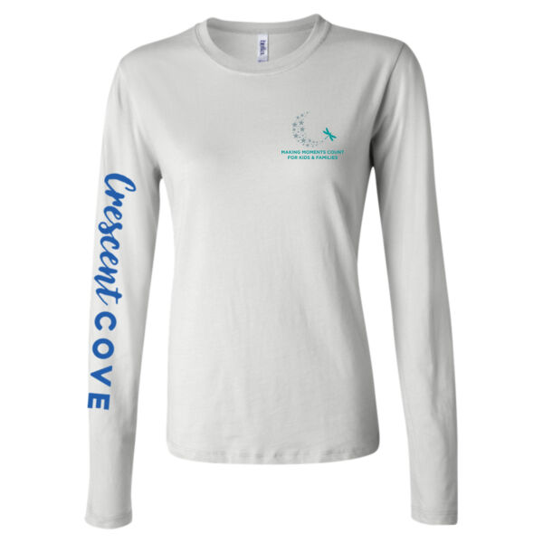 BELLA + CANVAS - Women’s Jersey Long Sleeve Tee - Printed Logos Thumbnail